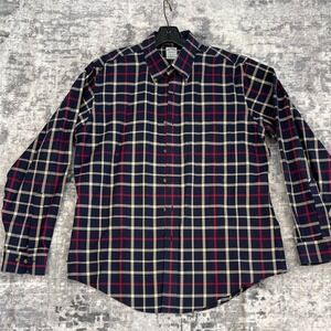 Brooks Brothers Mens Long Sleeve Plaid Button Down Preppy Shirt Slim Fit  L